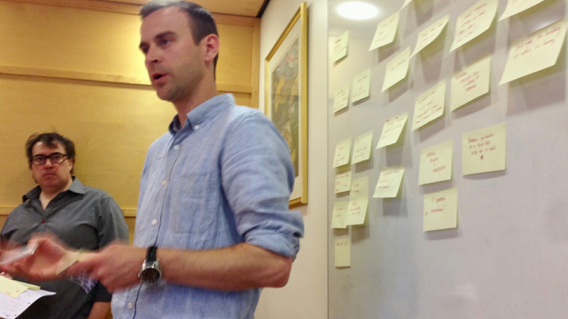 Librarians conducting part of the workshop