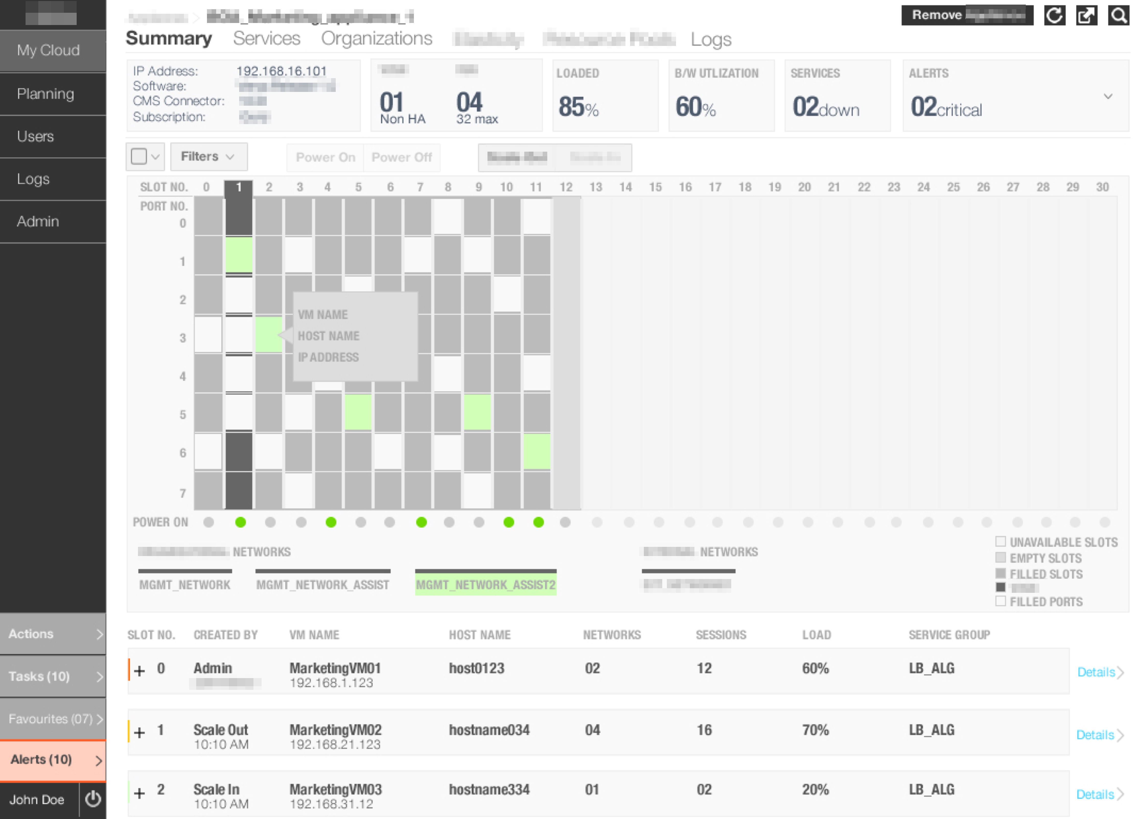 SDN App Detailed Wireframes